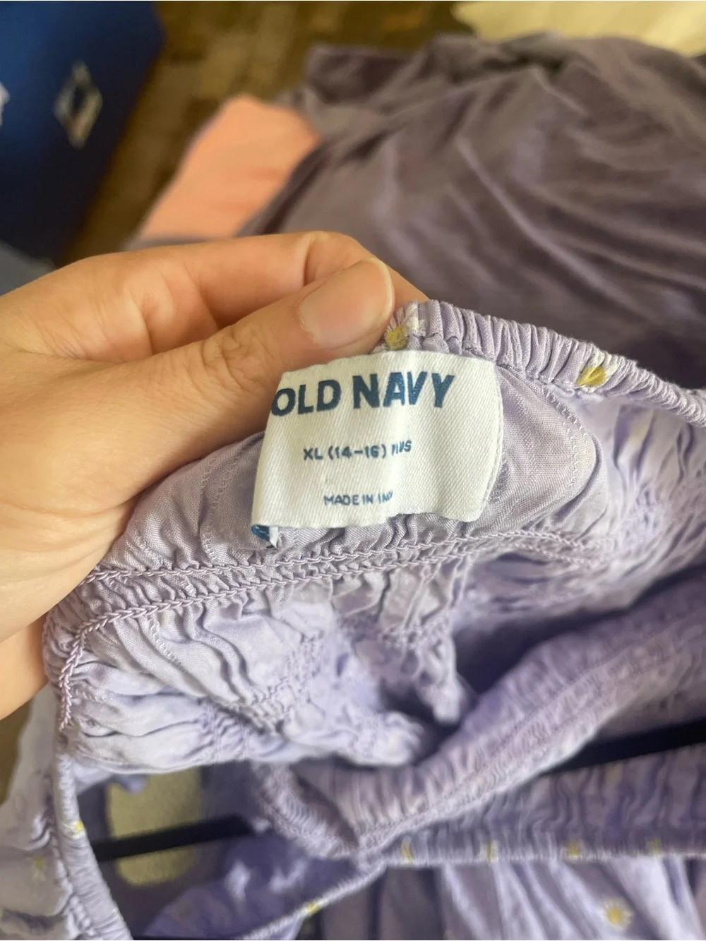 Old Navy Lilac Puff Sleeve Smocked Daisy Dress